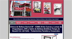 Desktop Screenshot of clinicadebelleza.com.mx