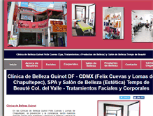 Tablet Screenshot of clinicadebelleza.com.mx